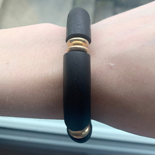 Black Wooden Bracelet