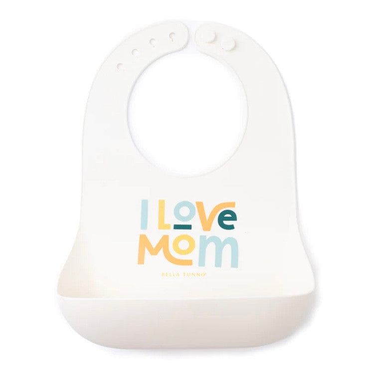 I Love Mom Bib