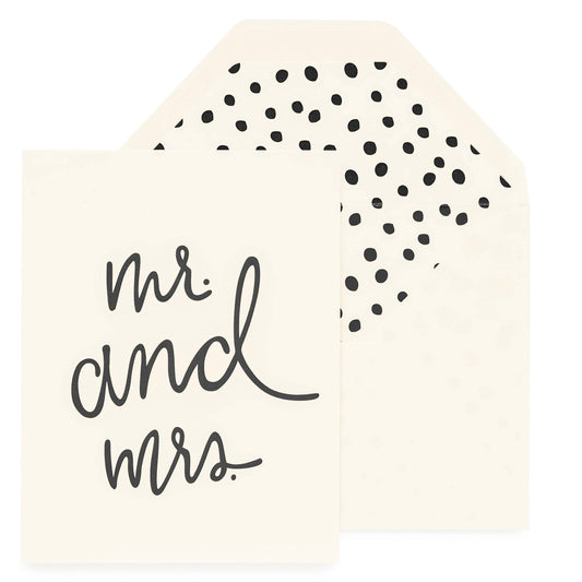 Playful Mr and Mrs Card