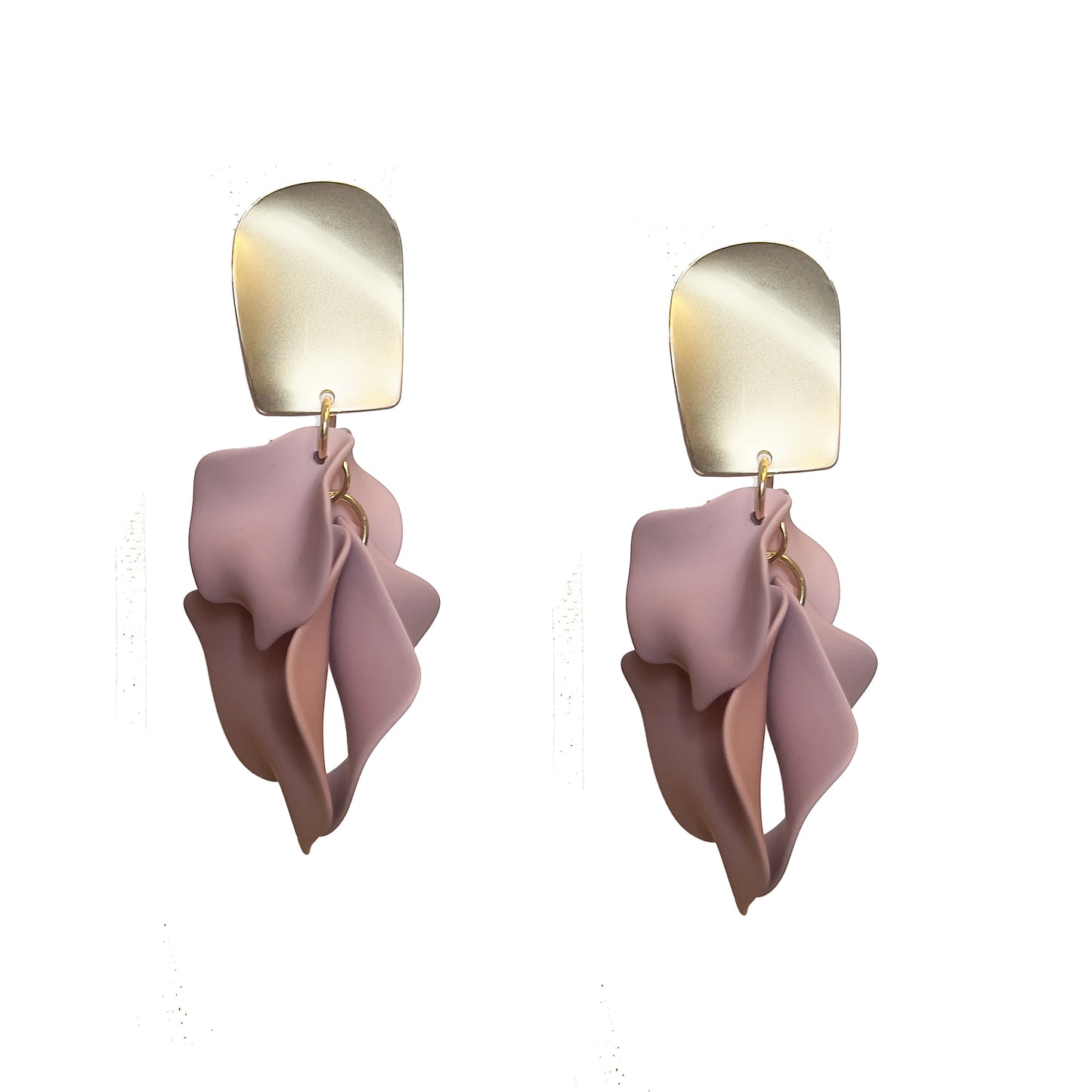 Petal Earrings in Blush