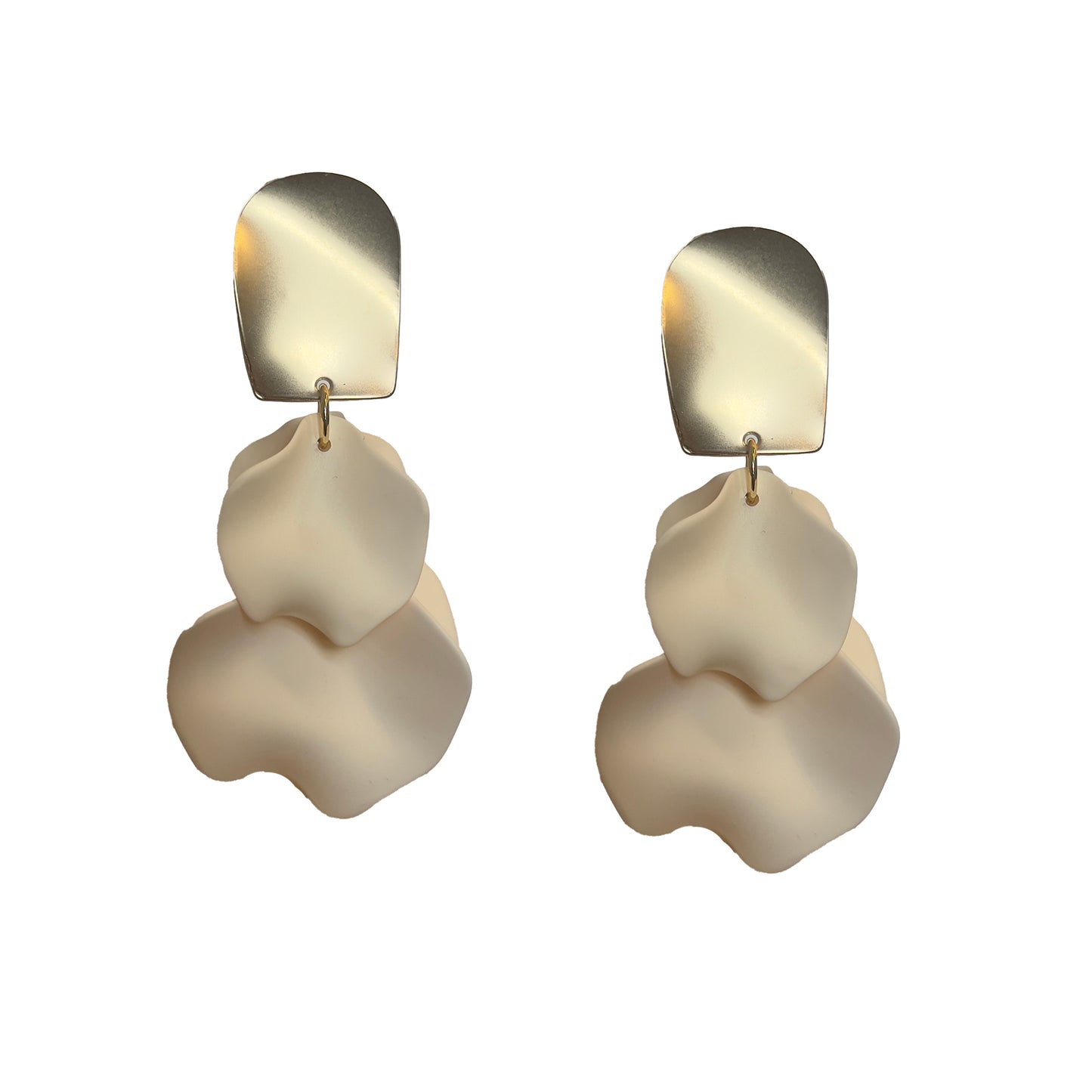 Petal Earrings in Ivory