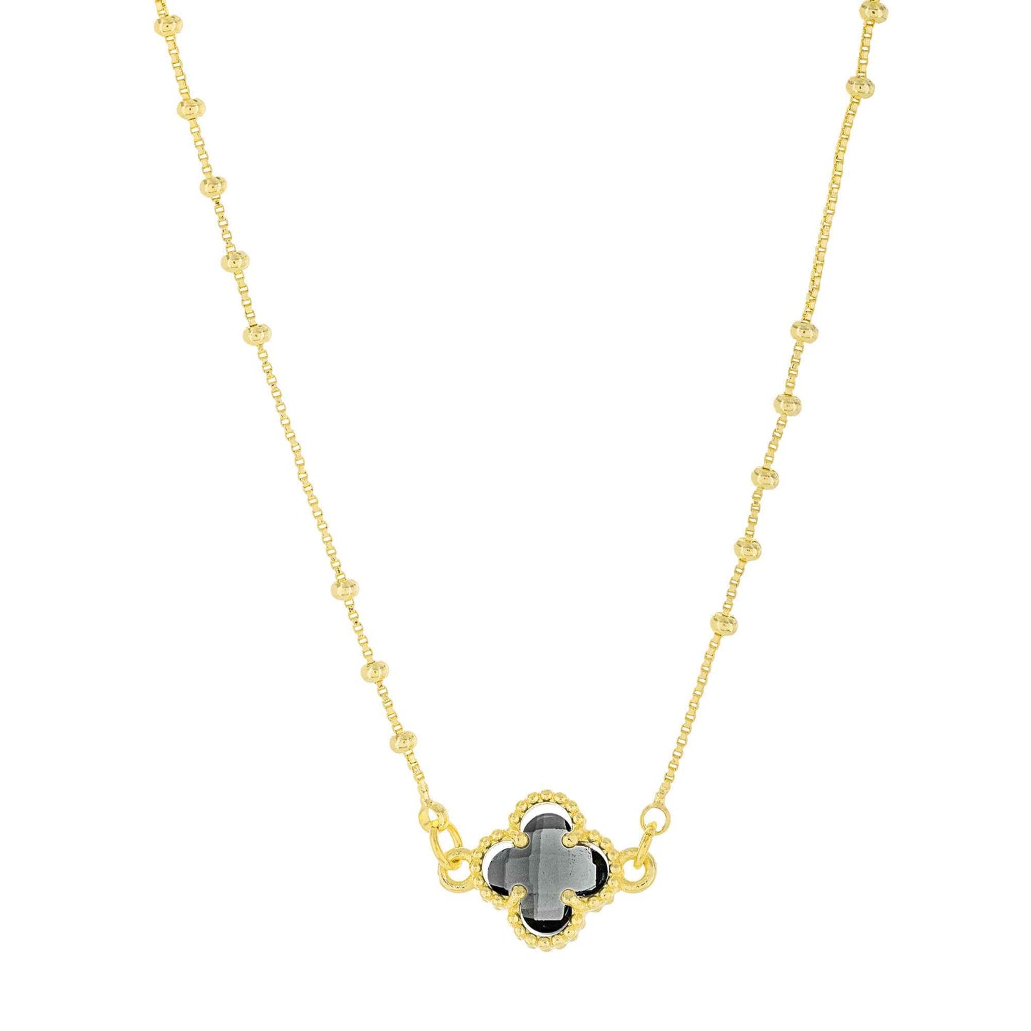 Alhambra Pendant Necklace Grey