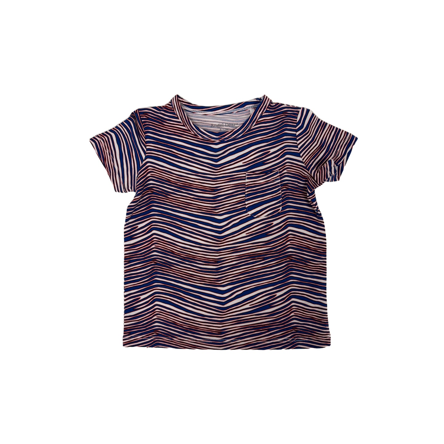 RWB Zebra Short Sleeve Crew Neck Tee + Pocket