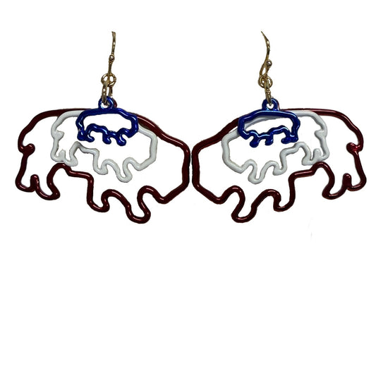 Buffalo RWB Earring