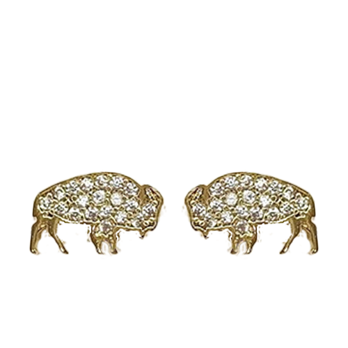 Gold Crystal Buffalo Stud