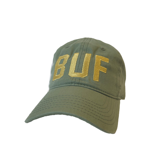 Buf Baseball Cap in Green Tea & Gold