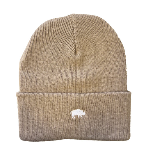 Micro Standing Buffalo Beanie in Khaki