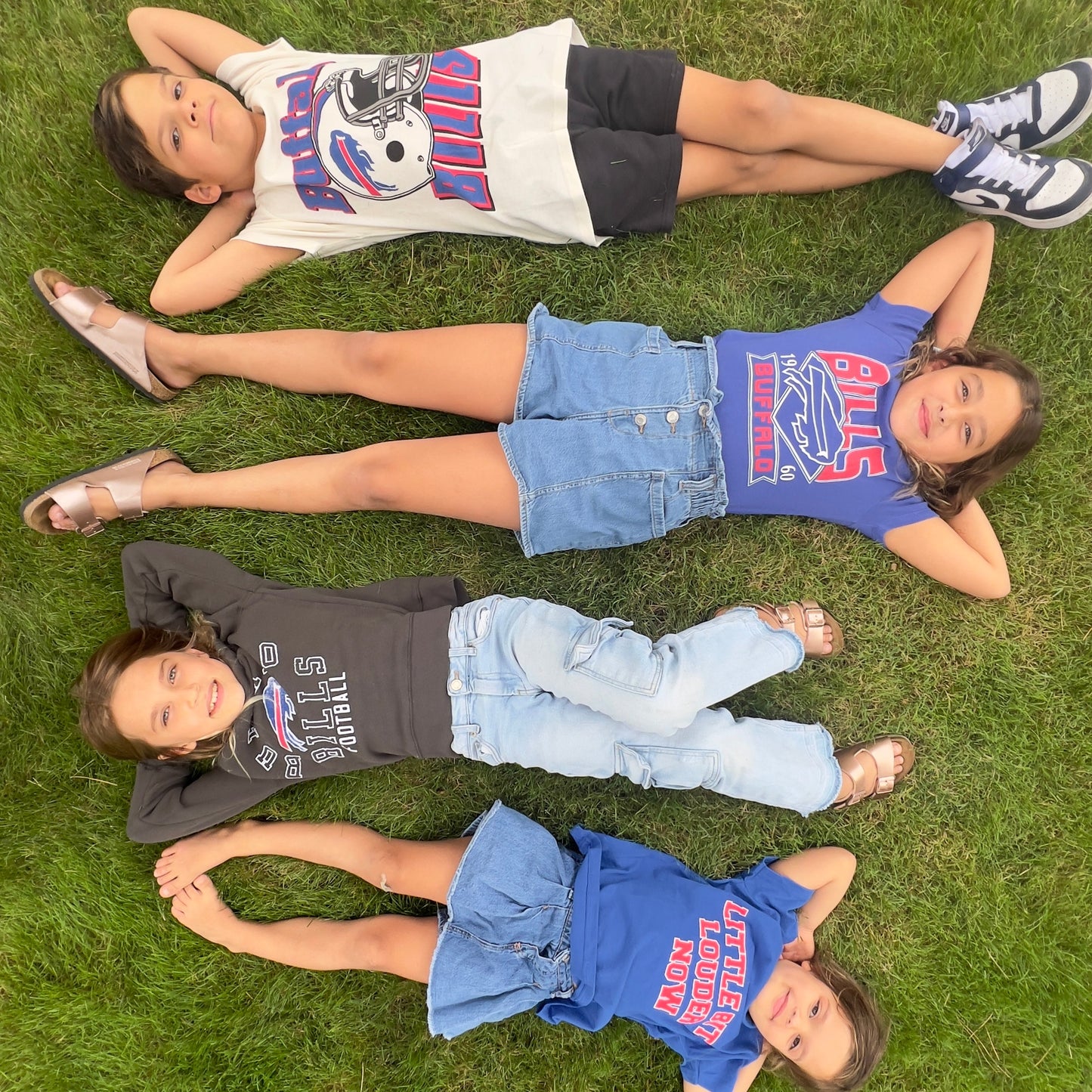 Kids Bills Flocked Raglan Crew