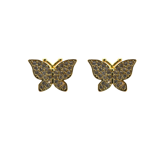 Open Crystal Butterfly Gold