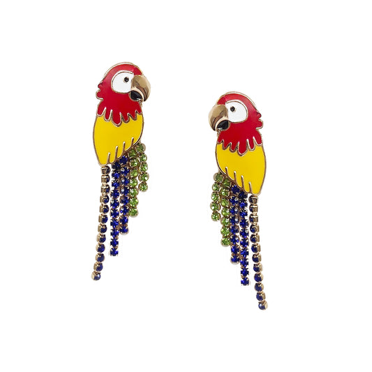 Parrot Crystal Earrings