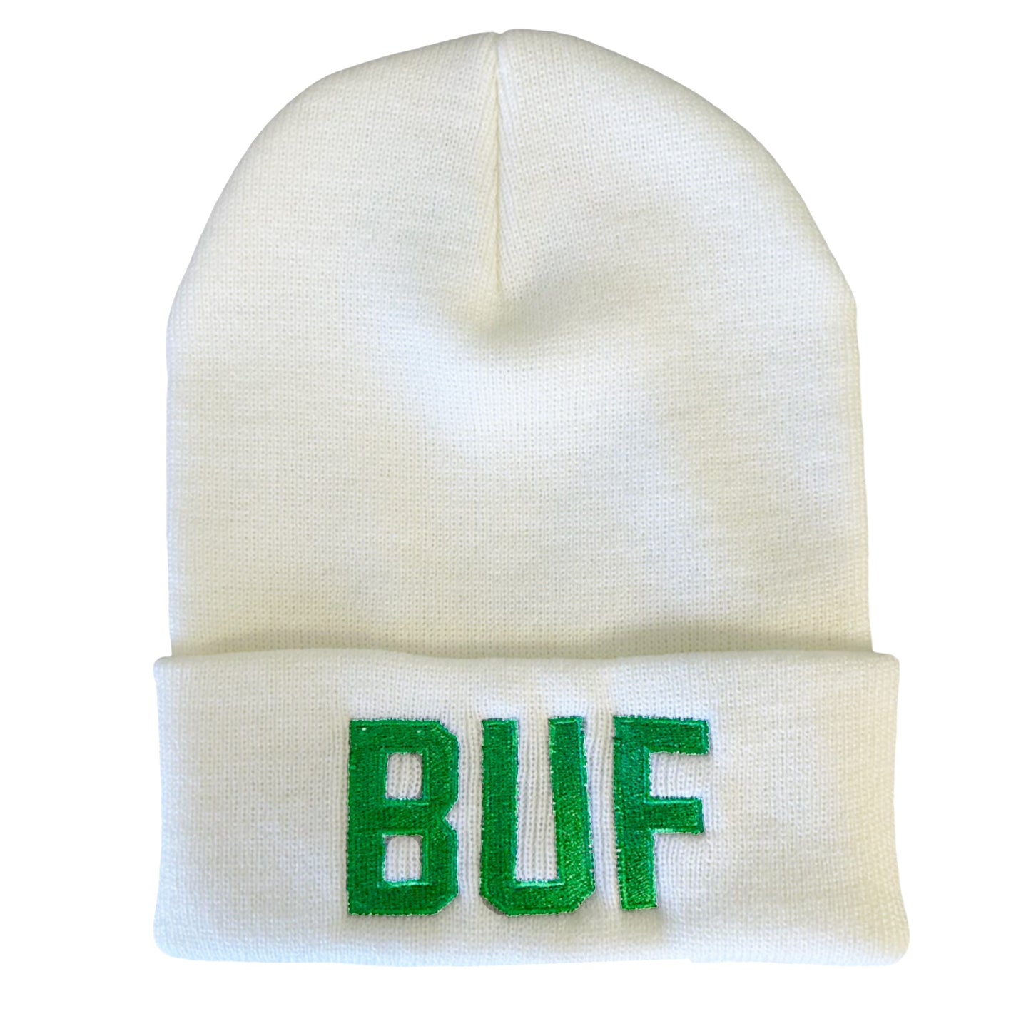 BUF Beanie in White/Green