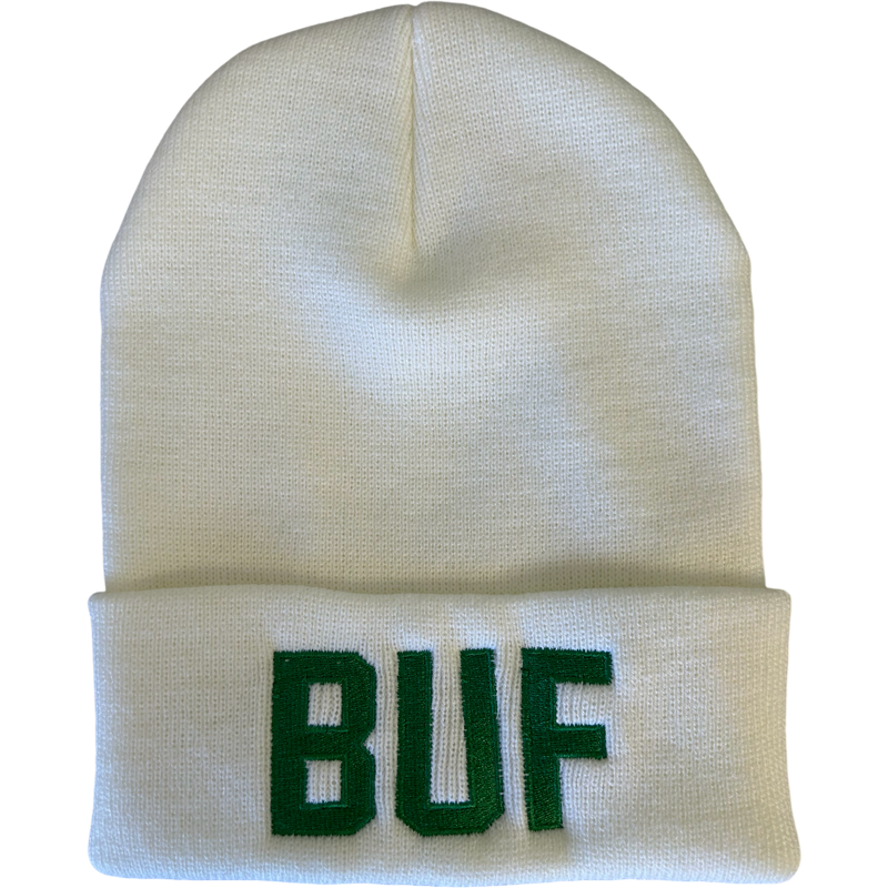 BUF Beanie in White/Green