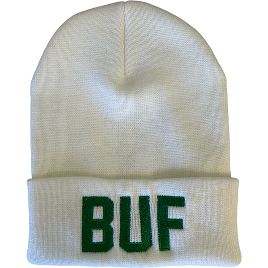 BUF Beanie in White/Green