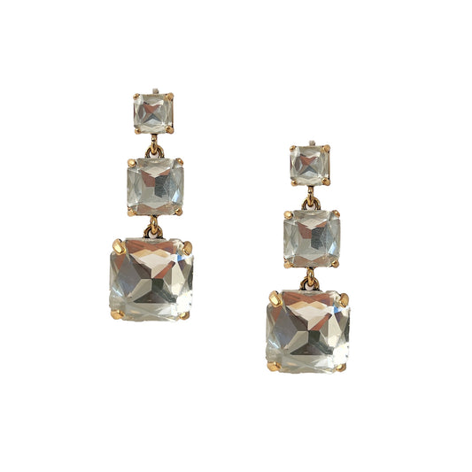 3 Tier Crystal Earring