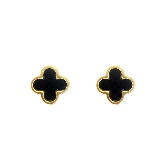 Alahambra Stud Earring Black