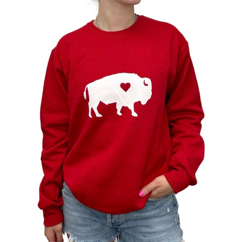 Standing Buffalo Crew in Red