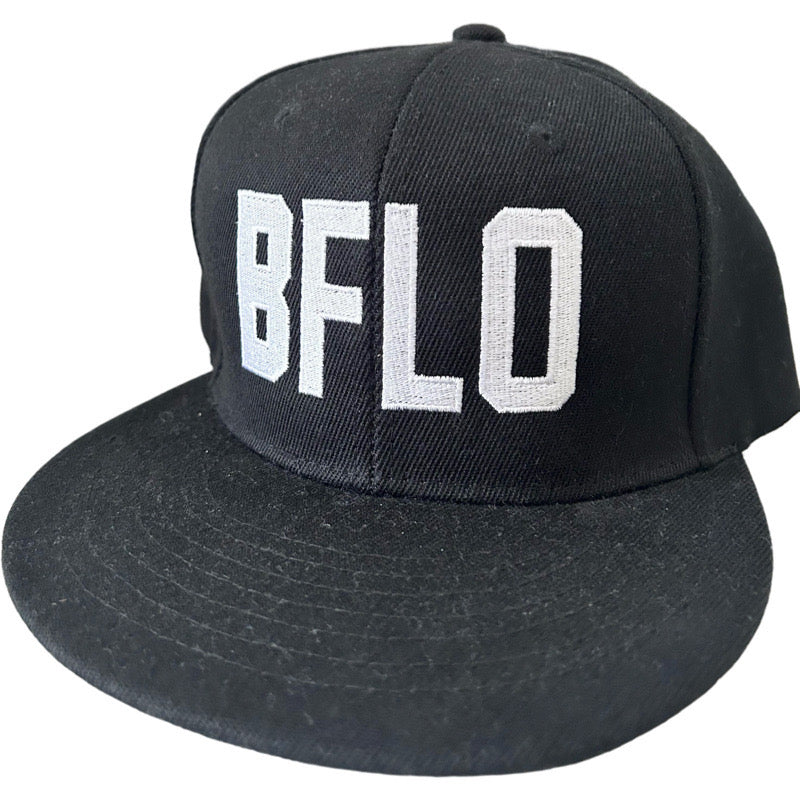 BFLO Flat Brim Snap Back in Black