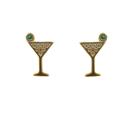 Martini Crystal Stud