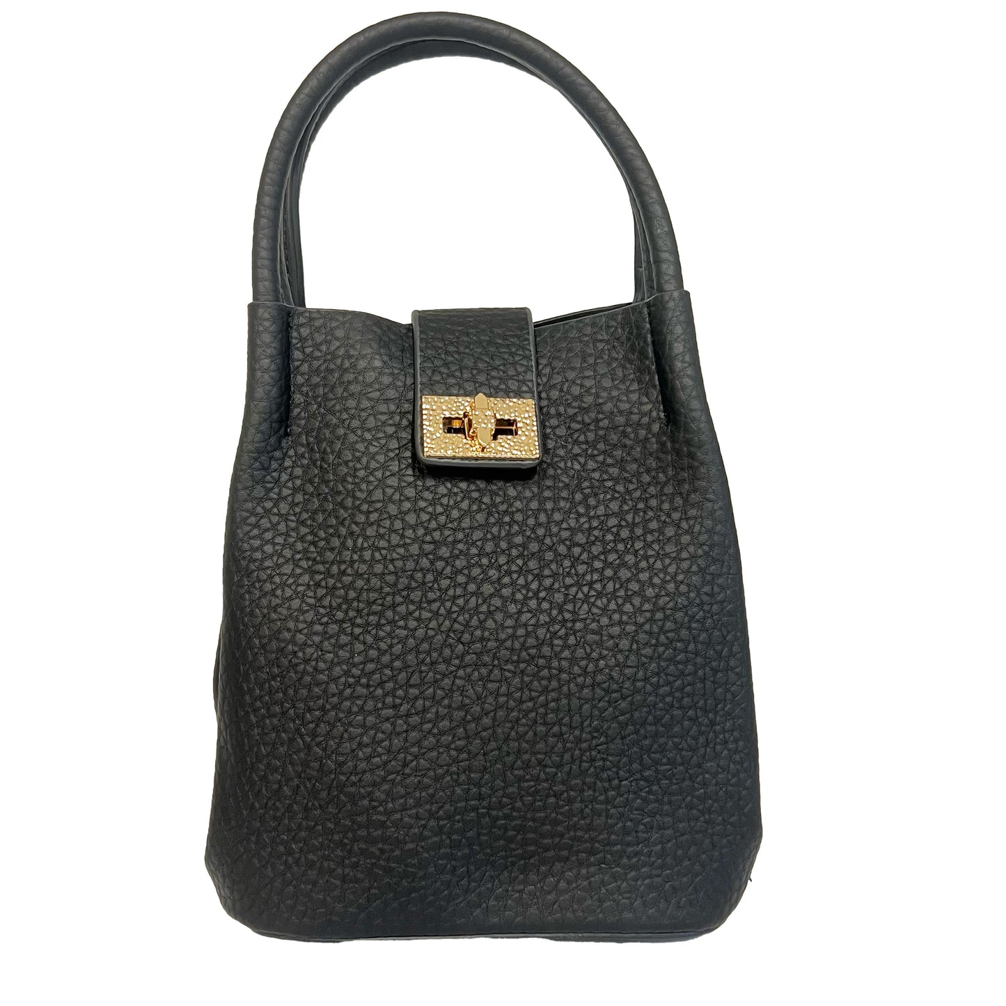 Petite Buckle Bag in Black