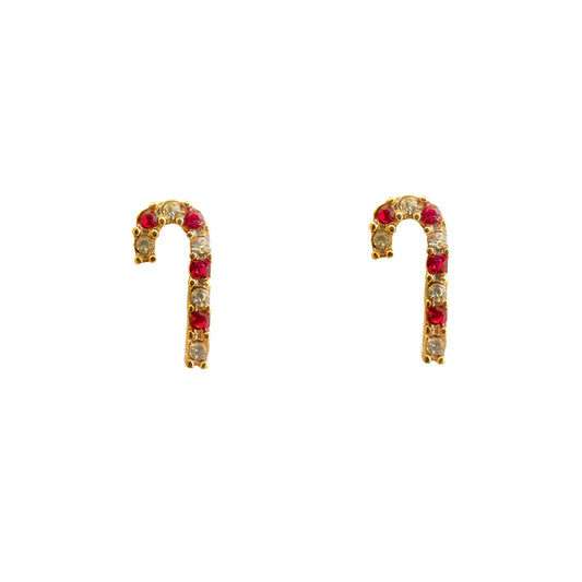 Candy Cane Stud Earring