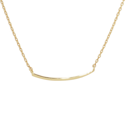 Petite Bar Necklace Gold