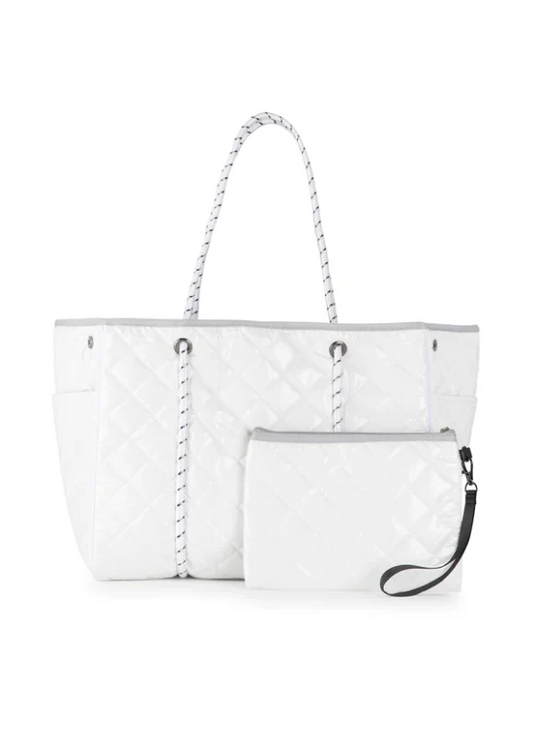 Greyson Tote in Blanc