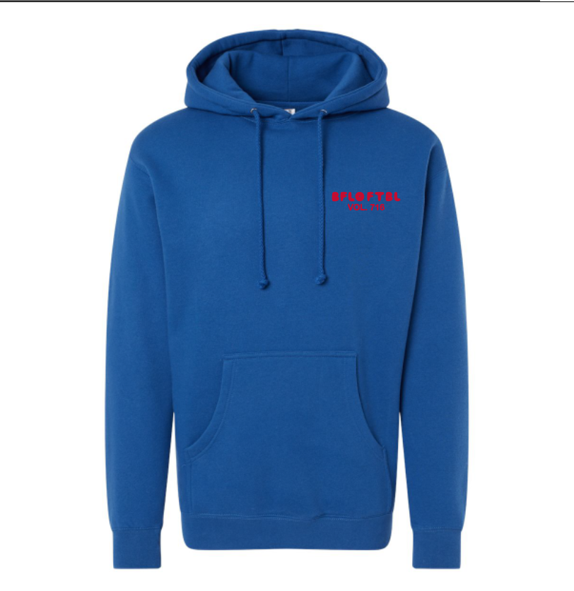 Bflo Ftbl Puff Hoodie in Royal