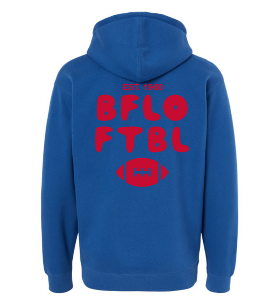 Bflo Ftbl Puff Hoodie in Royal