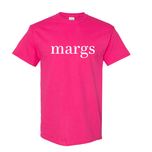 Margs SS Tee in Heliconia