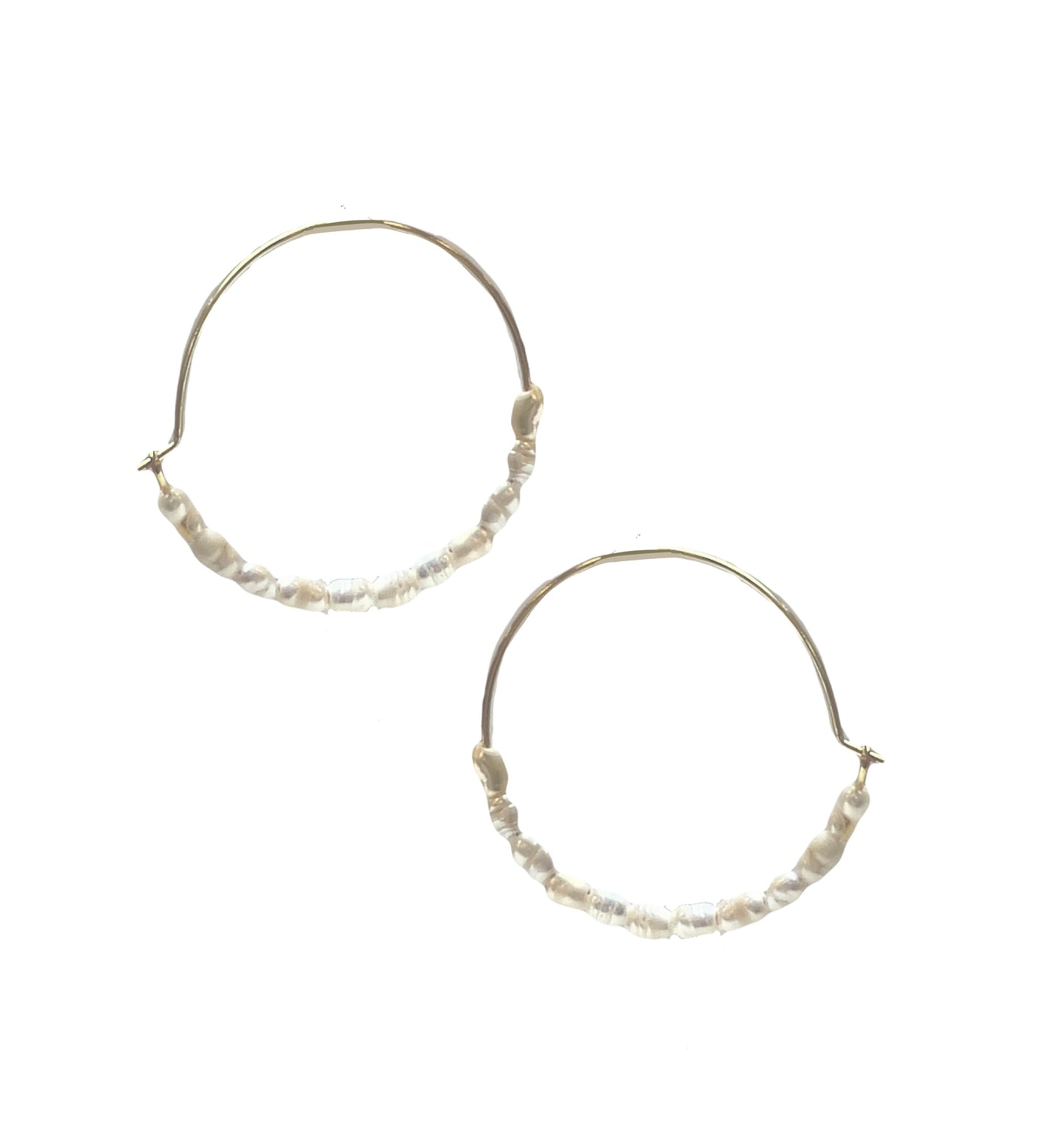 30 mm Pearl Hoops