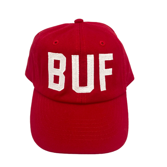 Kids BUF Baseball Cap Red