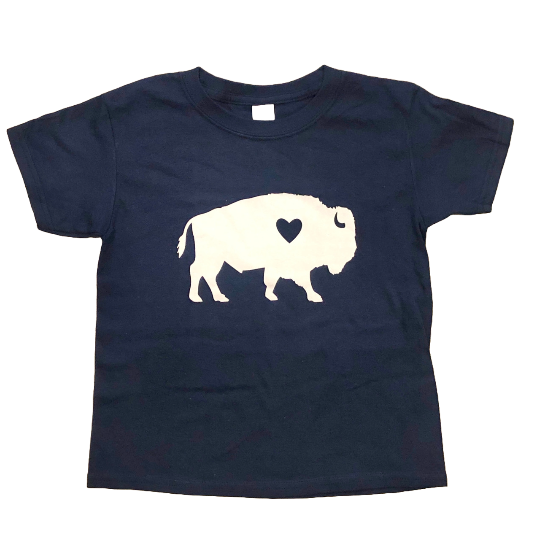 Navy Buffalo Youth Tee