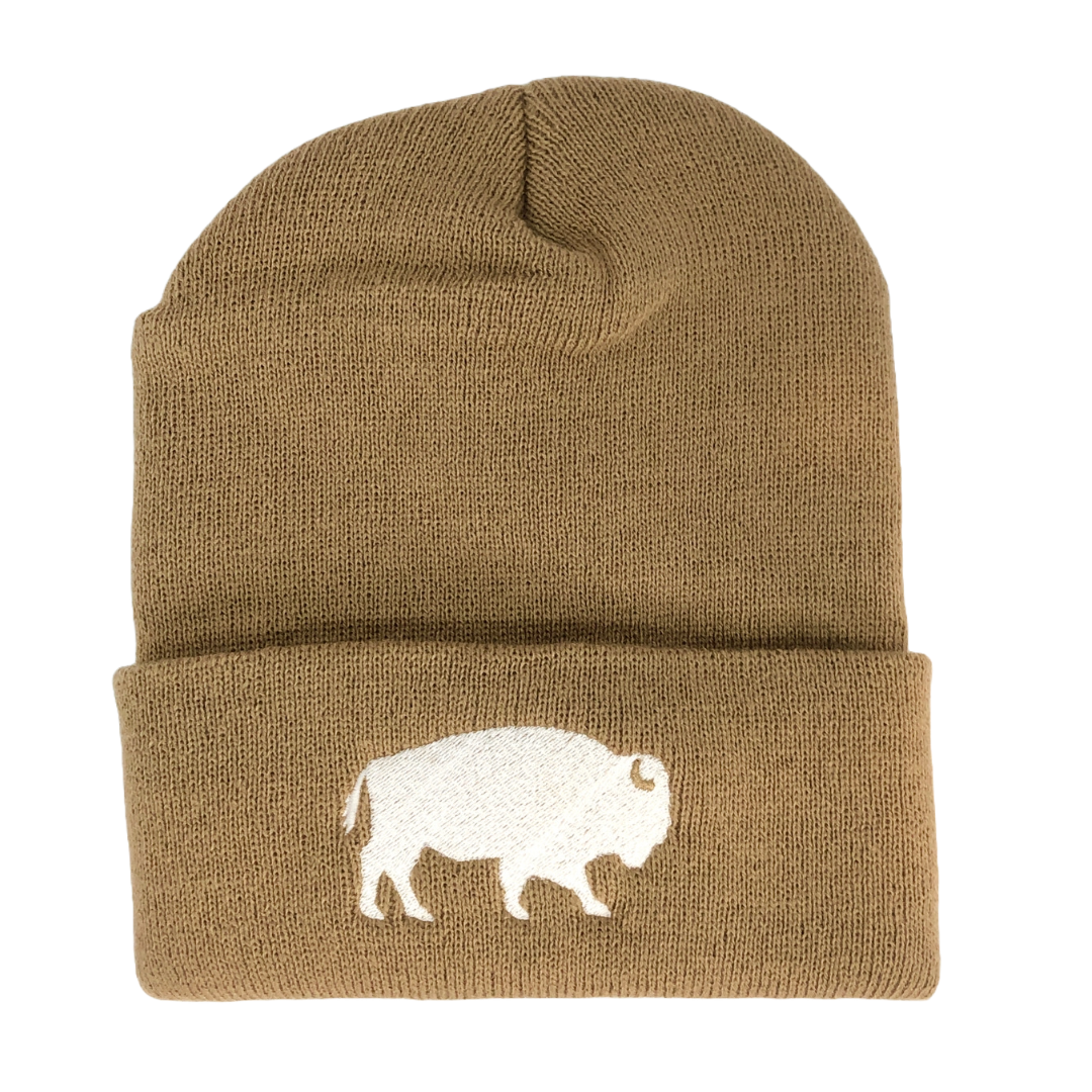 Standing Buffalo Beanie in Khaki