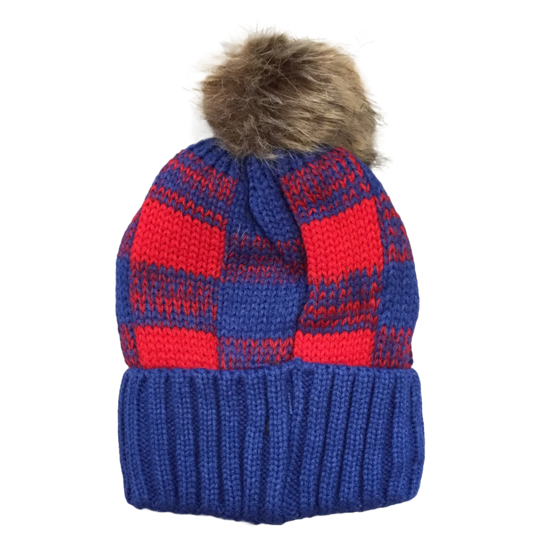 Buffalo Pom Check Hat