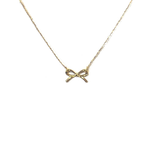 Bow Necklace in Gold