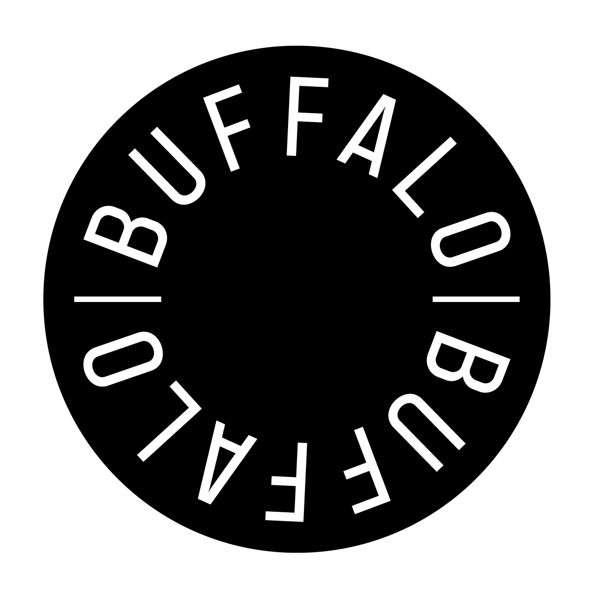 Buffalo Circle Sticker