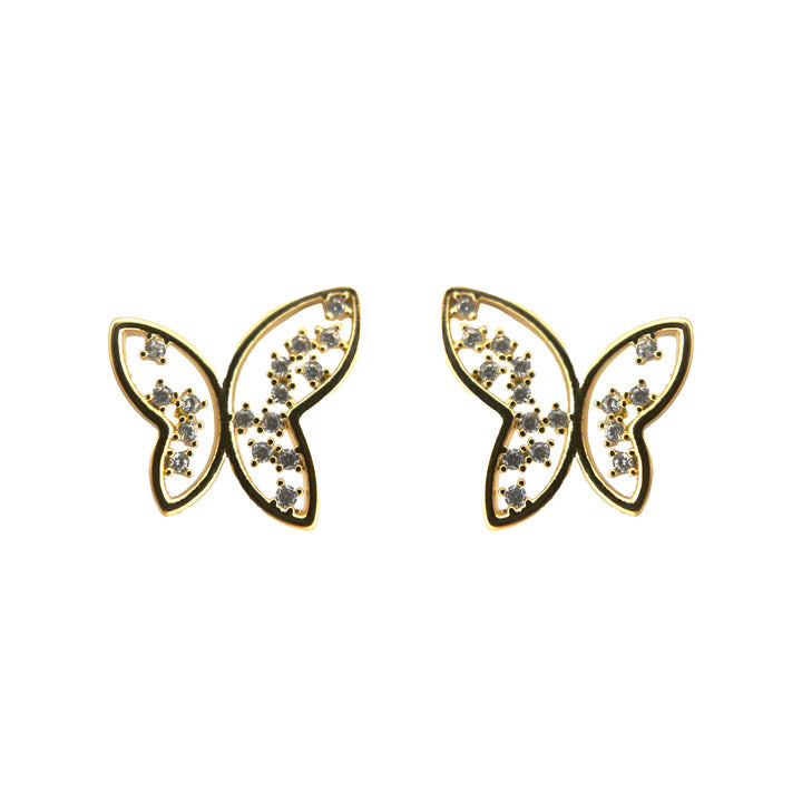 Scattered Butterfly Stud