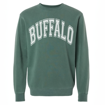 Buffalo Pigment Dye Crew in Ivory main image 0