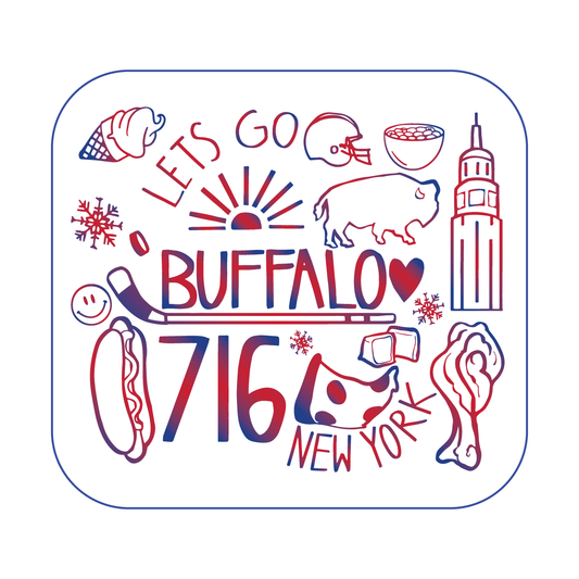 Buffalo Sketch Sticker