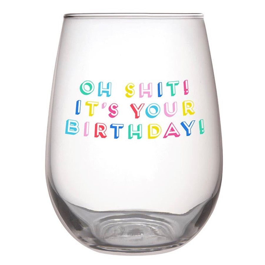 Oh! Birthday Glass