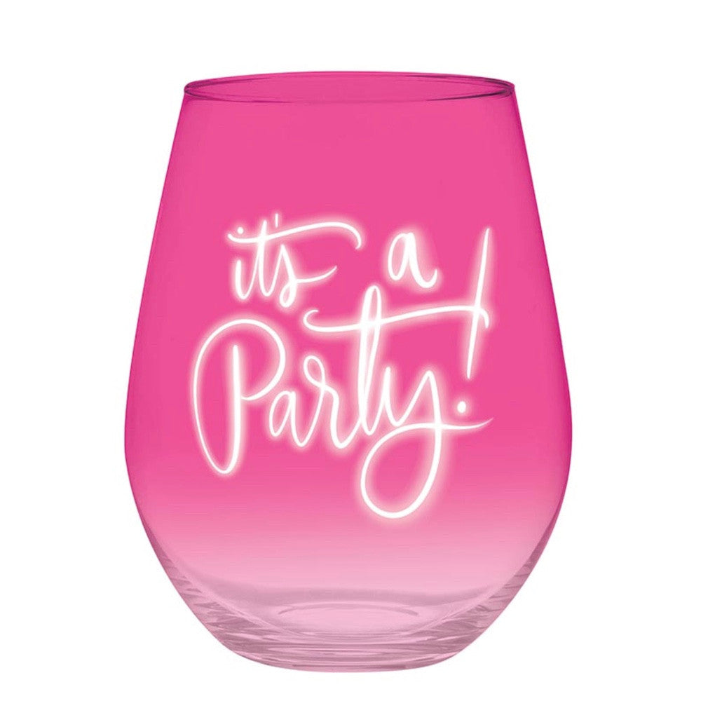 It's A Party Jumbo Glass
