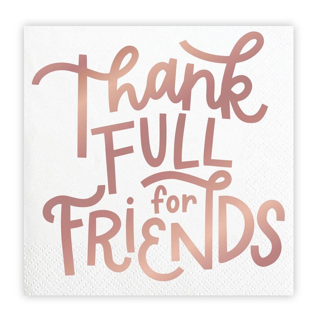 Thankful For Friends Napkins