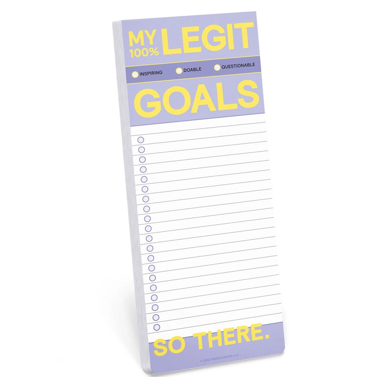 My Legit Goals Pad