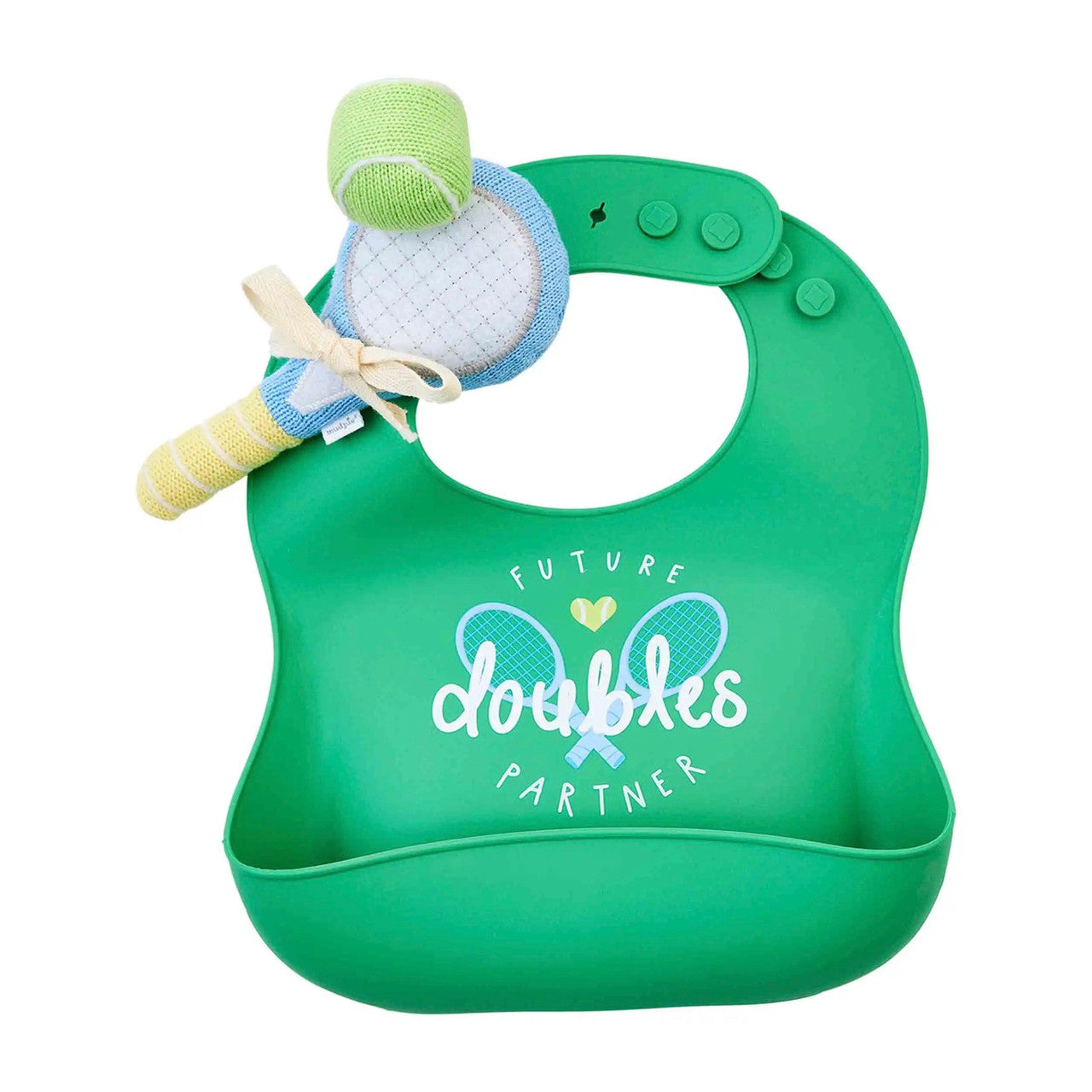 Tennis Bib & Rattle Set