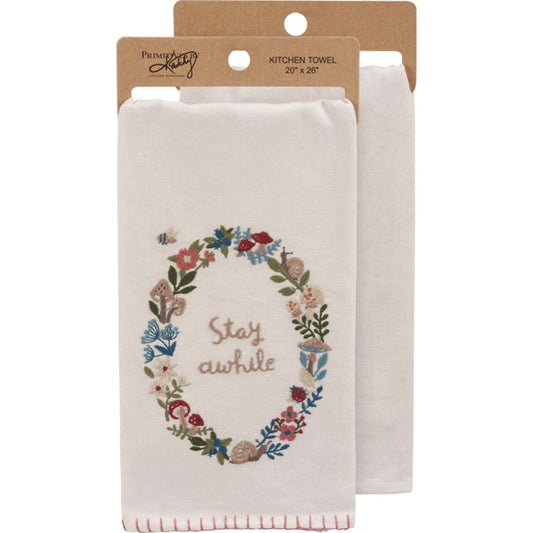 Stay Awhile Kitchen Towel