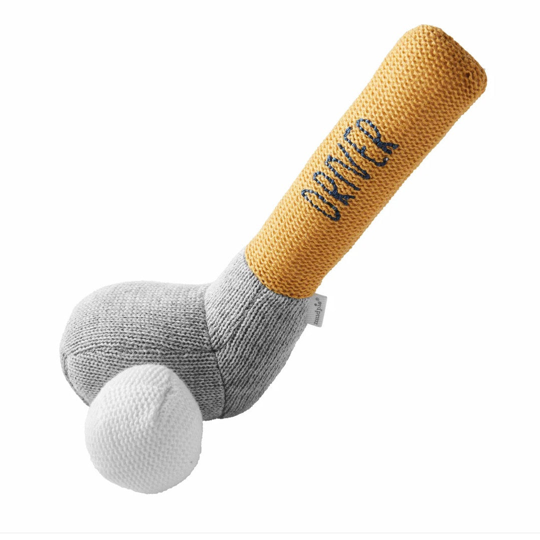 Driver Golf Club Knit Rattle Sunshine and Bluebirds