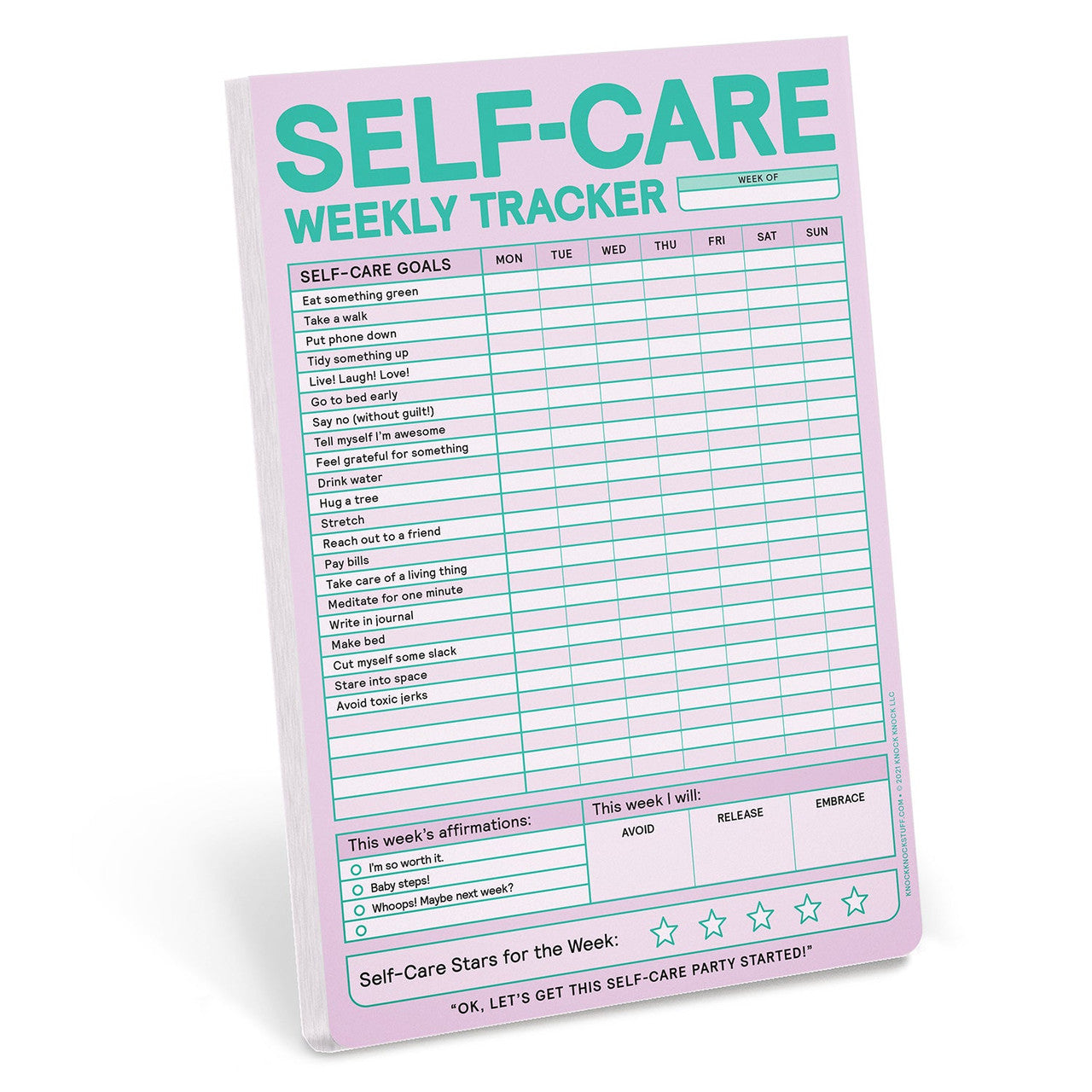 Self Care Note Pad