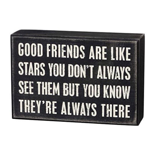 Good Friends Box Sign