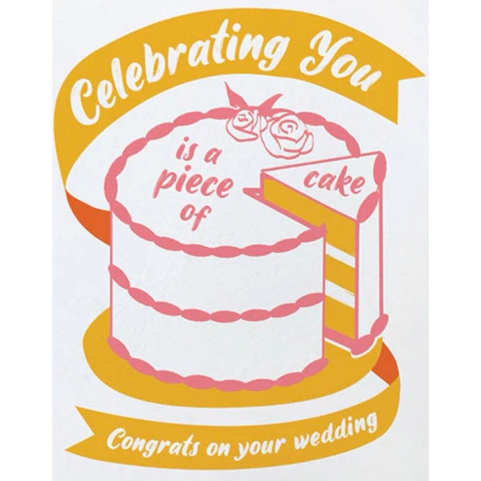 Piece Of Cake Wedding Card