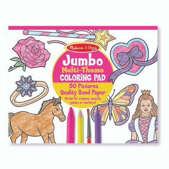 Jumbo Coloring Pad Pink